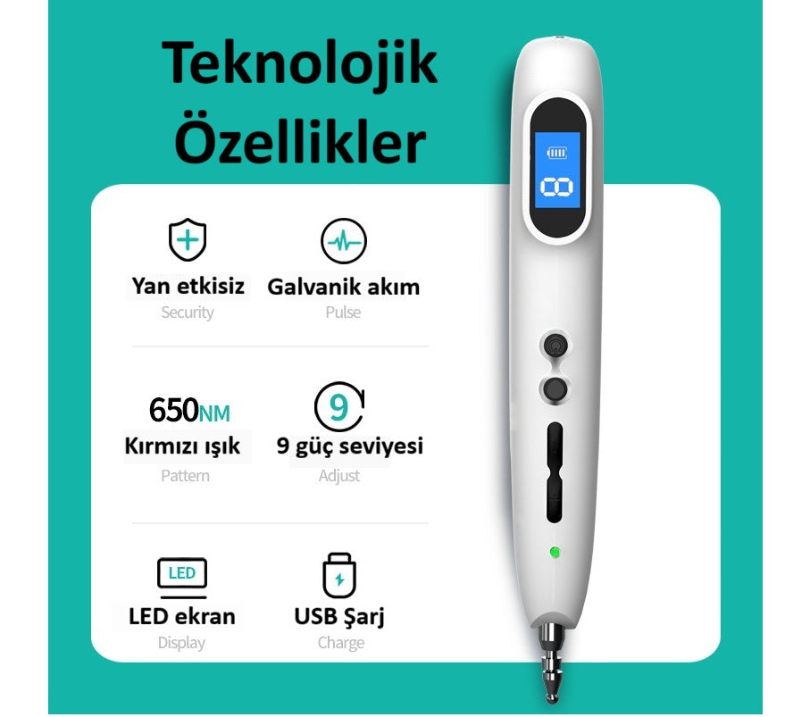 Akupunktur Noktası Masaj Kalemi, Akupunktur Nokta Bulucu Dedektör